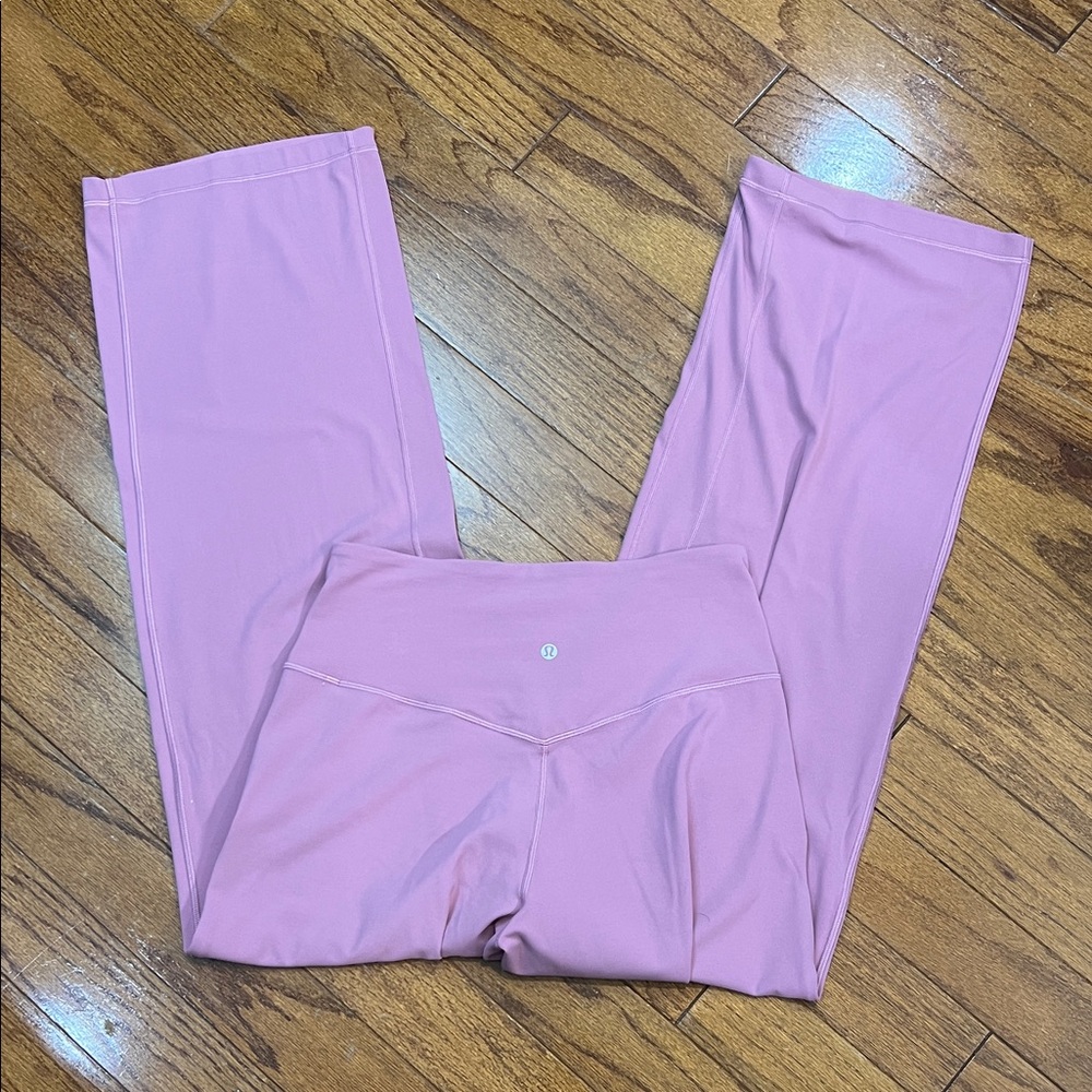 84. Lululemon align high rise wide leg Nulu flares purple size 8